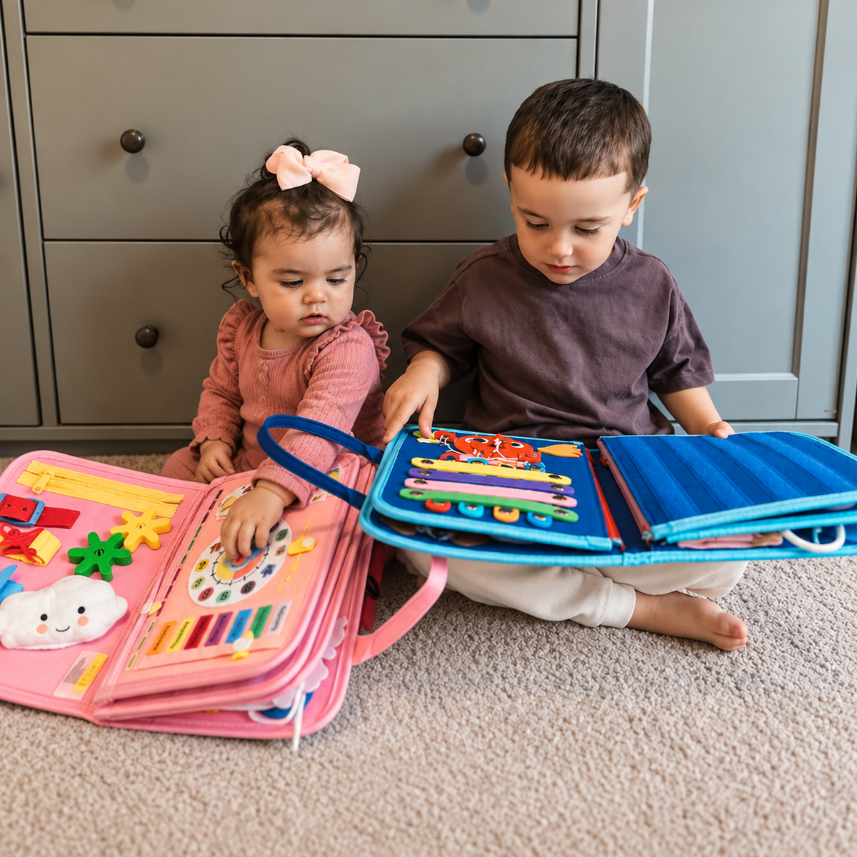 Tablero Montessori plegable — más de 30 actividades