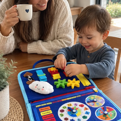 Tablero Montessori plegable — más de 30 actividades