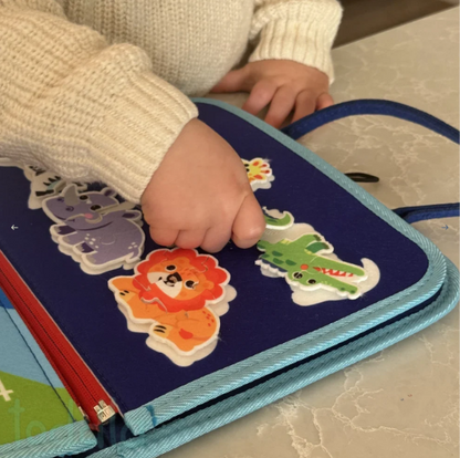 Tablero Montessori plegable — más de 30 actividades